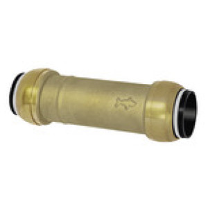 Repair/slide in connector, Brass, for pipe exterior ø 15 mm 