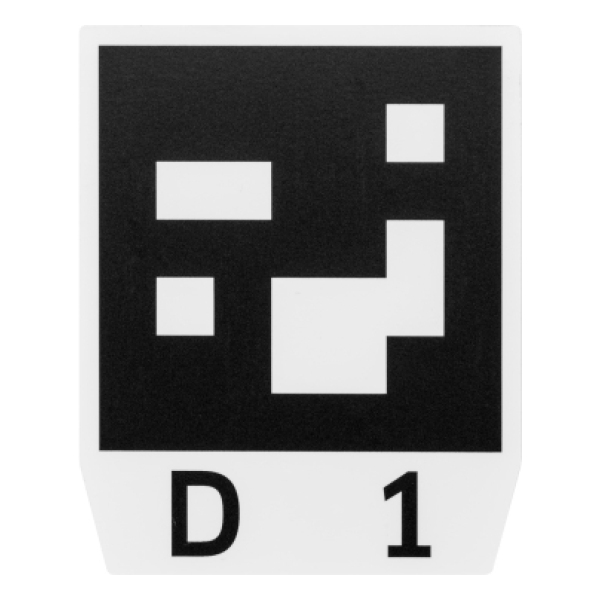 Priklopna postaja D1-D3 s standardnimi kodami položaja slika